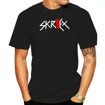 Skrillex Мужская футболка 100% хлопок с коротким рукавом Топы с круглым вырезом Футболки