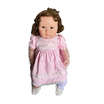 60CM Reborn Toddler Charlltte Princess Doll Высококачественная ручная раскраска Несколько слоев с видимыми прожилками Корни Длинные кудрявые волосы
