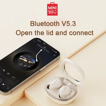MINISO M11 Беспроводная гарнитура Bluetooth V5.3 Шумоподавление Стерео Музыкальные наушники IPX4 Водонепроницаемые наушники с низкой задержкой