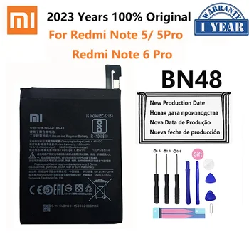 100% оригинальный аккумулятор Xiao mi BN48 4000 мАч для Xiaomi Redmi Note 5 Note5 Note6 6 Pro Высококачественные сменные батареи для телефонов