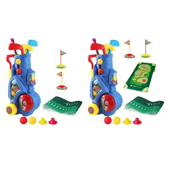 Мини-гольф Игровой набор Коврик Игрушки Клюшка Малыши Набор для гольфа для малышей 2 3 4 5+ лет Дети Дети
