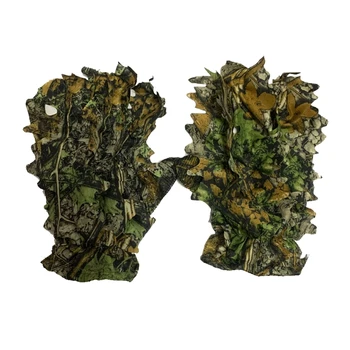 3D камуфляжные нескользящие перчатки Камуфляжные перчатки Real Tree 3D Leaf Effect для охоты Дропшиппинг
