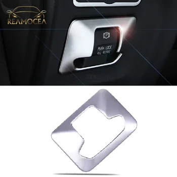 Reamocea Хромированная электронная кнопка ручного тормоза Панель Обшивка панели Наклейка ABS Подходит для Volvo XC60 V60 S60 S60L S80 S80L 2015