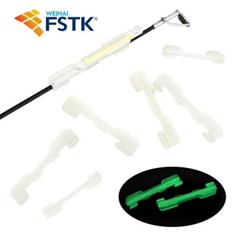 FSTK 6 шт. НОВЫЙ держатель фонаря для ночной удочки Зажим, используемый на удочке для химической световой палки