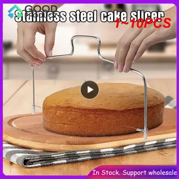 1 ~ 10 шт. Двухрядный слайсер для торта Регулируемый устройство из нержавеющей стали Украшение торта Форма для выпечки Кухонная кухня
