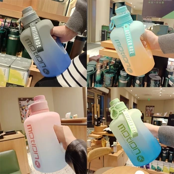  Точная калибровка Портативная портативная спортивная бутылка для воды Чашка в стиле соломинки оптом