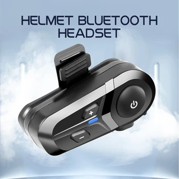 Мотоциклетный шлем Гарнитура Беспроводные наушники Bluetooth5.3 IPX6 Водонепроницаемая поддержка Подключение 2 телефонов одновременно для динамика Moto