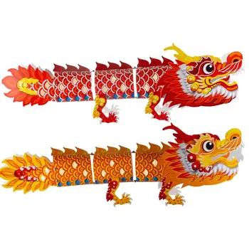 Китайский Новый год Бумажные фонарики Весенний фестиваль Традиционный танец дракона Фонарь Китайские фонарики Наборы Танцующий дракон ручной работы