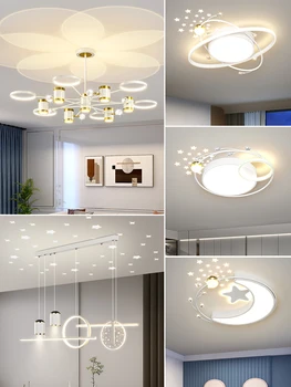 Люстра для гостиной 2023 Новая современная простая и легкая роскошная проекционная лампа Креативные художественные лампы Комбинация для всего дома