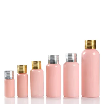 пустая бутылка для воды 10-60 мл Дорожный контейнер для макияжа Уход за кожей Эфирное масло Тонизирующий лосьон Бутылка Розовая портативная пластиковая бутылка