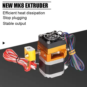 Сменные аксессуары для 3D-принтеров Металлический профессиональный экструдер MK8 Детали для 3D-принтера Hotend Kit J-headДля Prusa i3