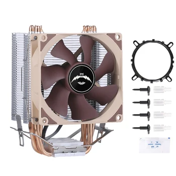 Вентилятор охлаждения процессора с воздушным охлаждением и 4 тепловыми трубками подходит для установки LGA775 115x 1200 1700 1356 1366 AMD Процессор Кулер