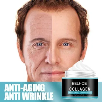 Men Anti Aging Face Cream Мужской уход за кожей Глубоко увлажняющий увлажняющий масляный контроль Отбеливающий анти-крем для лица Отбеливание кожи Молодой инструмент