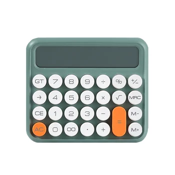 12 цифр квадратный калькулятор канцелярские принадлежности большой жк-экран офисный калькулятор школьный двойной портативный зеленый