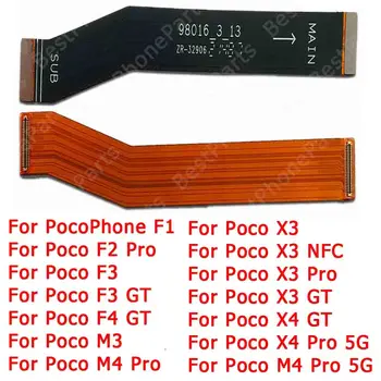 Для Xiaomi Poco Phone M3 M4 Pro 5G X3 NFC X4 F1 F2 F3 F4 GT Основная плата Лента Печатная плата Док-разъем Материнская плата Гибкий кабель
