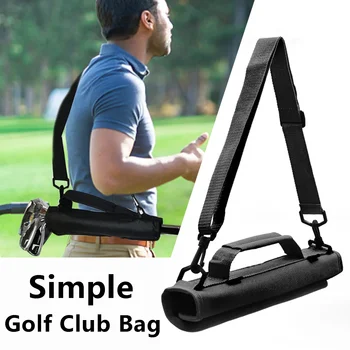 Портативная мини-сумка для клюшки для гольфа, простая сумка для переноски оружия для гольфа, дорожная сумка, тренировочный чехол с регулируемыми плечевыми ремнями