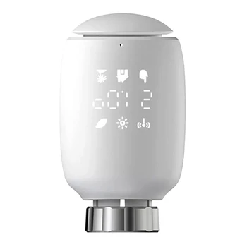 Zigbee Smart TRV Программируемый термостатический радиаторный клапан Приложение Дистанционный регулятор температуры Alexa для Google Home Простая установка