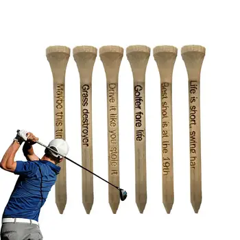 Деревянные футболки для гольфа Тренировочные футболки для гольфа с 6 юмористическими фразами Забавные подарки для гольфа Футболки для гольфа в помещении Несокрушимая тренировка по гольфу