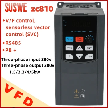 Векторный инвертор Инвертор ЧРП Инвертор 1,5 кВт 2,2 кВт 4 кВт 5 кВт Инвертор связи 3PH 380V RS485 Коммуникационный инвертор pb+
