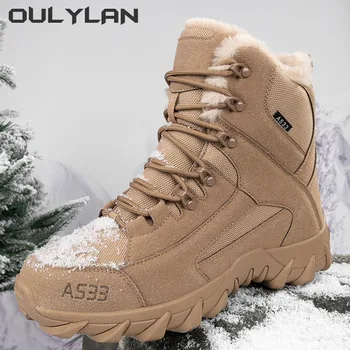 Наружные военные боевые ботинки для мужчин и женщин тактические ботинки зимние теплые зимние сапоги для кемпинга модные армейские кроссовки для пеших прогулок по пустыне