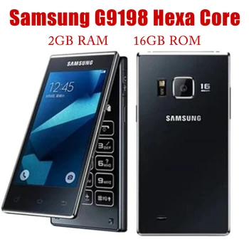 Оригинальный Samsung G9198 Hexa Core 3,9 дюйма Dual Sim 2 ГБ ОЗУ 16 ГБ ПЗУ LTE 4G 16 МП Камера 1080P Android Mobile Flip Разблокированный сотовый телефон