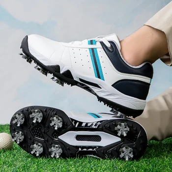 2023 Новое поступление Мужская профессиональная спортивная обувь для гольфа Высококачественная женская кожаная обувь для гольфа Пара шипов Обувь для гольфа