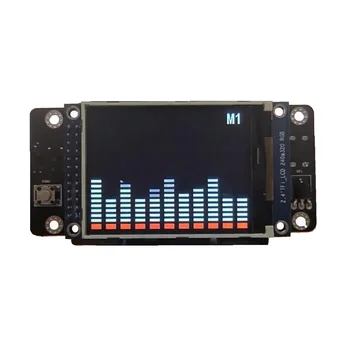 2,4-дюймовый TFT Музыкальный Спектральный Дисплей с Термометром Определение Напряжения Для Усилителя Мощности Аудио Установка Дисплей Мониторинг