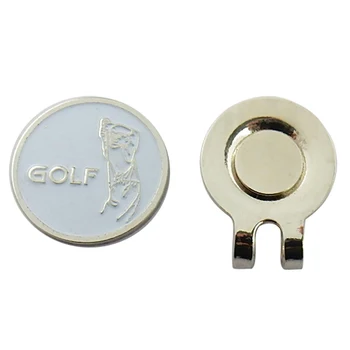 маркер мяча для гольфа с магнитным зажимом для шляпы гуманоидный узор забавный отличный гольф кепки кепки зажимы гольфист подарки аксессуары для гольфа