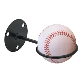  Бейсбольная бита Настенное крепление Прочный высокопрочный бейсбольный держатель Дисплей Компактный и многофункциональный металлический стеллаж для хранения