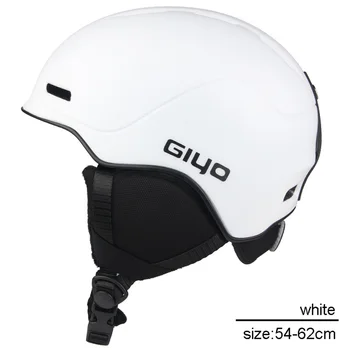 GIYOSuper Легкий портативный лыжный шлем для женщин и мужчин,ABS Велюровая защита головы,Интегрированный зимний теплый лыжный шлем для верховой езды