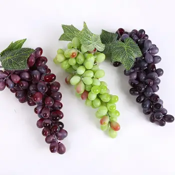1 гроздь поддельный виноград искусственный пластик lifelikes искусственные фрукты украшение для домашнего сада