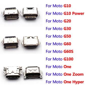 10 шт. USB Jack Разъем для зарядки Порт Штекер Док-разъем Разъем для Motorola Moto G10 G100 G20 G30 G50 G60 Power One Hyper Zoom