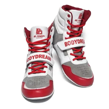 Профессиональная борцовская обувь для мужчин и женщин Роскошный бренд Боксерская обувь Big Boy Дизайнерские бойцовские ботинки Пары Кроссовки для спортзала