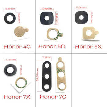 Новинка для Huawei Honor 7c 7c 7x 5c 5x 4c 4x Стеклянная крышка объектива задней камеры Запасные части