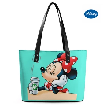  Оптовые женские сумки на заказ Disney Animated Movie Pattern Сумки Высокая вместимость Молния Мезонин Шоппинг