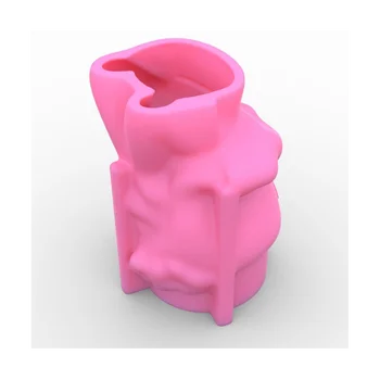 Силиконовая форма 3D Симпатичная девушка Цветочный горшок Плесень DIY Ручной работы Ремесла Гипсовая свеча Кристалл Эпоксидная смола Форма для декора B