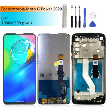  для Motorola Moto G Power 2020 ЖК-дисплей Дигитайзер с сенсорным экраном в сборе с рамкой для запасных частей дисплея Moto G