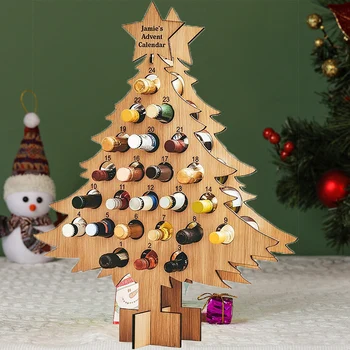 Новая рождественская елка-взрослый адвент-календарь праздник винная стойка вино и спиртные напитки подарки рождественские украшения домашние календари декор