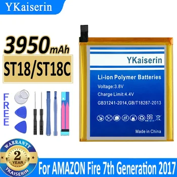 3950 мАч YKaiserin Батарея ST18 ST18C 58-000177 GB-S10-308594-060L для Amazon Fire 7 7-го поколения 2017 Fire7 Bateria