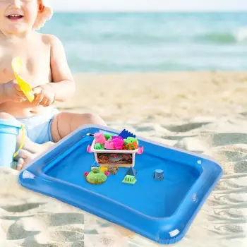 креативный многоразовый прямоугольник детский песочный пляж игрушка детская игрушка надувной песочный бассейн надувной рыбацкий бассейн