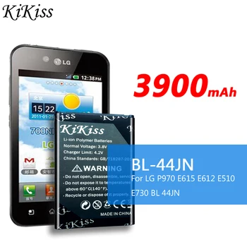KiKiss Замена телефона 3900 мАч BL-44JN Батарея для LG Optimus Black P970 QL55C Straight Talk