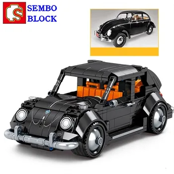 SEMBO Beetle T1 строительные блоки автомобиля ретро классическая коллекция автомобилей модель памятная фигурка игрушка крутой подарок на день рождения