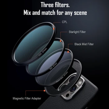 Магнитный быстросъемный фильтр для мобильного телефона 67 мм CPL Star Black Mist Filter для объектива камеры IPhone 15 Pro Max Plus