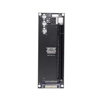 Адаптер PCIe-SFF-8611,Адаптер Oculink SFF-8611 на PCIe PCI-Express 16X 4X с портом питания SATA для графики материнской платы