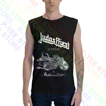 Judas Priest Painkiller V3 Альбом 1990 Майки Жилет Рубашка без рукавов Поп-принт Натуральный All-Match