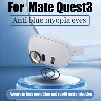  Для Meta Quest 3 Линзы по рецепту Anti Blue Myopia Lens Quick Disassemble Магнитная рамка Стекло для Quest3 VR Аксессуары Новый