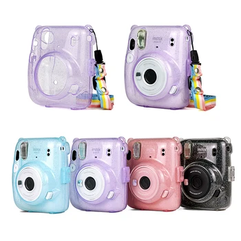 Для Instax Mini 11 Кристально прозрачная защитная чехол-сумка для Fuji Fujifilm Мгновенная сумка для фотоаппарата Fujifilm для Instax Mini 11