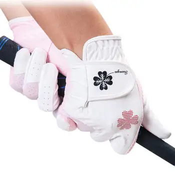 Перчатки для гольфа премиум-класса Женские перчатки для гольфа с защитой рук Высокоэластичные высокоэластичные прочные женские перчатки для гольфа из микрофибры премиум-класса
