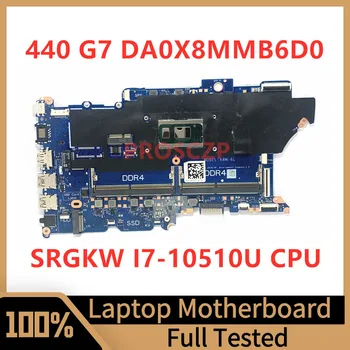 DA0X8MMB6D0 материнская плата для ноутбука HP ProBook 440 G7 450 G7 с процессором SRGKW i7-10510U 100% полностью протестирована и работает хорошо