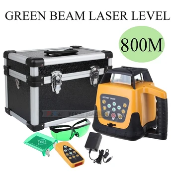 Популярная зеленая лазерная нивелирная машина Инструмент для выравнивания батареи Вертикальные горизонтальные лазерные уровни